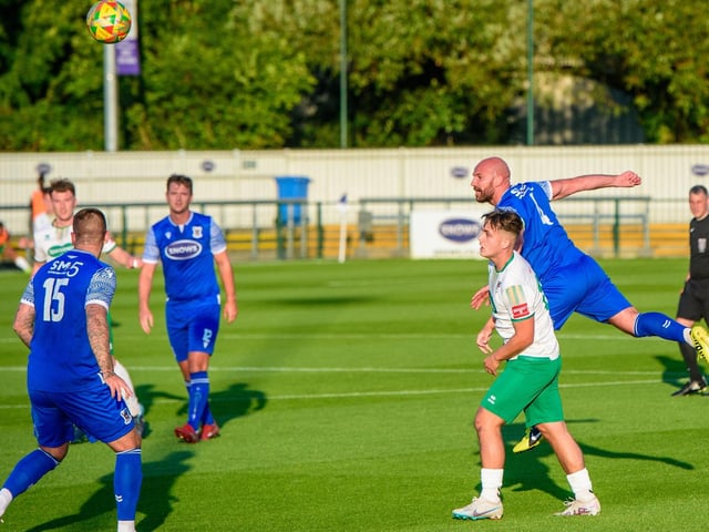 Action from AFC Totton v Bognor Regis Town, July 2023