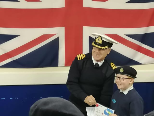Some of the cadets celebrated promotions