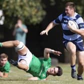 Action from Chichester's battle with Lonndon Irish Wild Geese | Picture by Chris Hatton