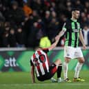 Lewis Dunk impressed for Brighton in a goalless draw at Brentford. (Photo by Steve Bardens/Getty Images)