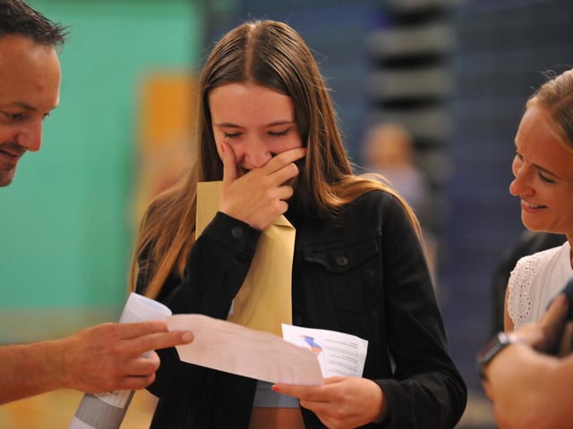 GCSE results day at The Sir Robert Woodard Academy, Lancing