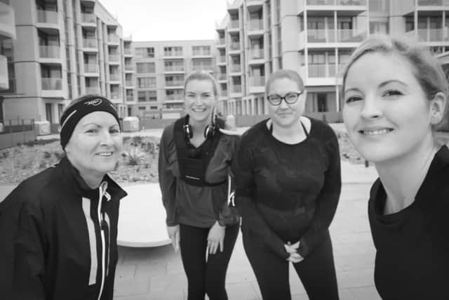 Cherry Simmonds, 50, Kate Canford, 40, Polly Cannon, 33, and Sophie Cannon, 29, will attempt ten 5km runs each throughout the day, in a relay along Worthing seafront