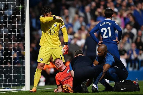 Hobbled off against Chelsea with an ankle injury. De Zerbi will make a late call on the striker but the 18-year-old is unlikely to start as Danny Welbeck has played well at Tottenham and Chelsea.