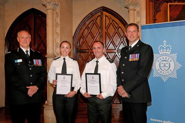 A number of Sussex Police officers and staff, and external partners, have received recognition for their outstanding work at the West Sussex Divisional Awards ceremony, held at Arundel Castle on Monday, September 26. Picture courtesy of Sussex Police