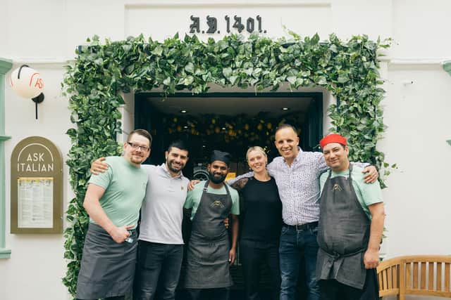 Some of the staff at the newly-refurbished Horsham restaurant