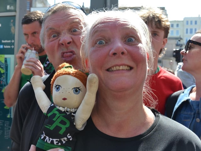 Hastings Runners taking part in the town's five-mile race