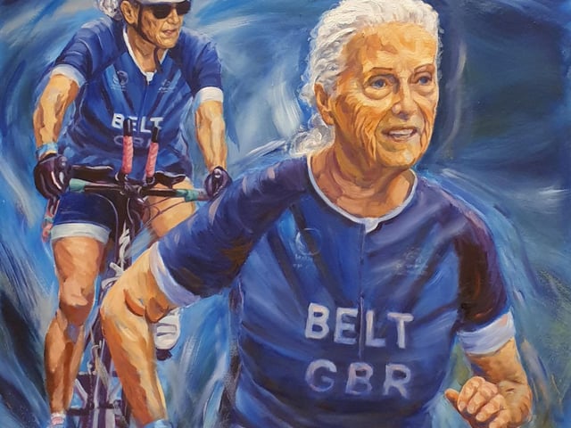 Artwork by Claire Phillips - part of her collection of inspirational older people doing extraordinary things. SR2507281 Pic Steve Robards/Nationalworld