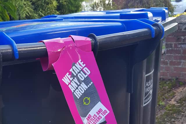 To help publicise the new service, the councils’ refuse and recycling teams will be attaching tags to bins when they have emptied them.