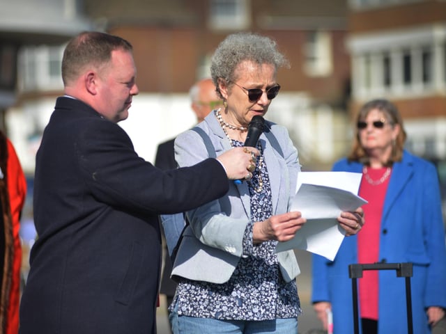 National Covid Day of Reflection in Bexhill on March 9 2025.