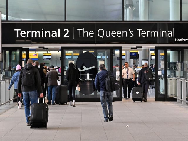 Departures from Heathrow Airport were 22 minutes behind schedule on average in 2022, according to analysis of CAA data by the PA news agency