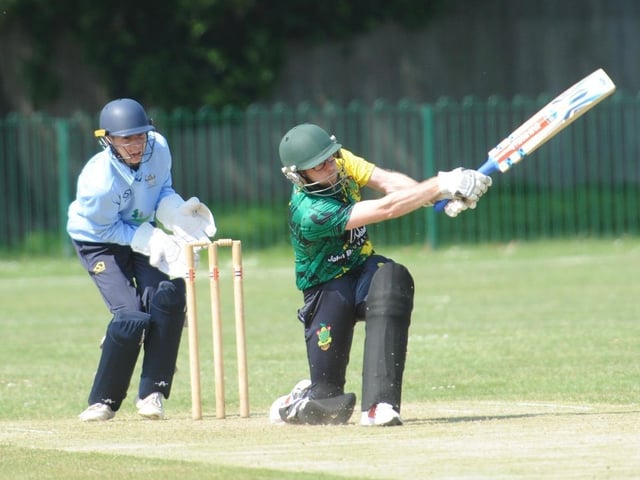 Action from the Sussex Cricket League Division 2 clash between Worthing v Burgess Hill. Picture by Stephen Goodger
