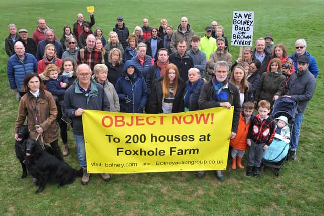 Bolney residents are concerned about a proposed development of 200 new homes at Foxhole Farm