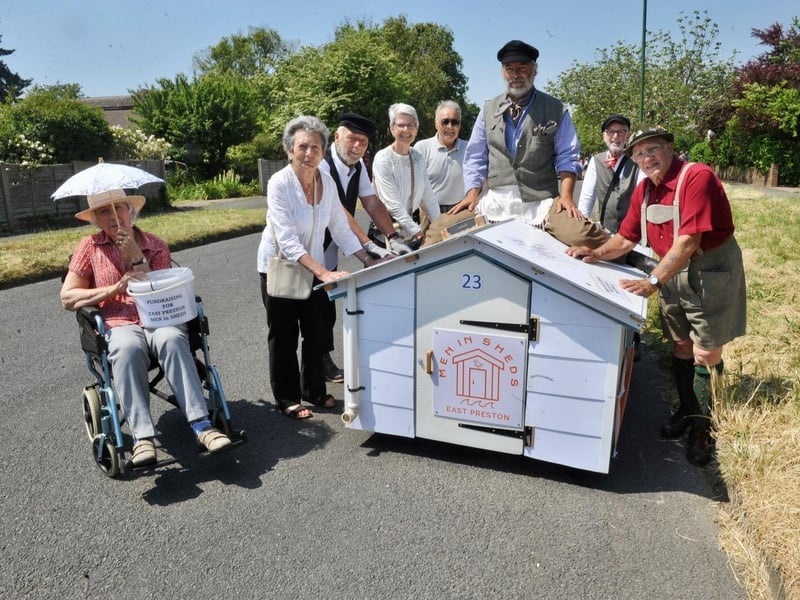 The floats and walking groups proceeded through the village in colourful and imaginative costumes with crowds of spectators lining the streets to cheer them on