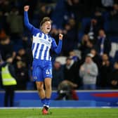 Jack Hinshelwood says scoring Brighton's winner against Brentford and celebrating in front of the fans was an ‘unbelievable feeling’. (Photo by Steve Bardens/Getty Images)