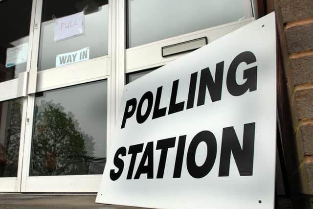 Polling Station in Gossops Green (Pic by Jon Rigby)