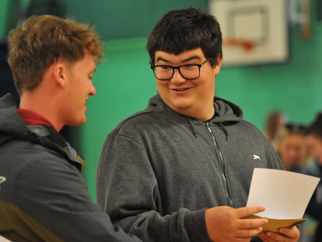 GCSE results day at The Sir Robert Woodard Academy, Lancing
