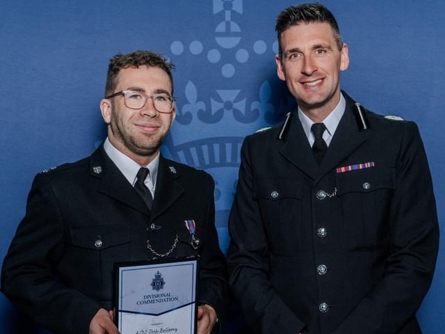 Detective Sergeant Joshua Bellamy and Assistant Chief Constable, Paul Court