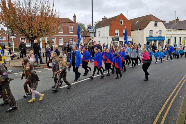The Storrington Remembrance Parade on Sunday, November 12