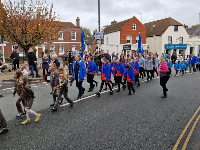 The Storrington Remembrance Parade on Sunday, November 12