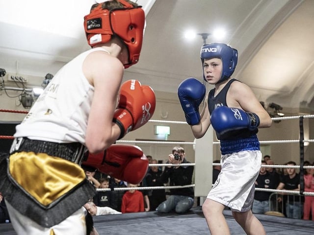 John Mongan was another HBC boxer in action | Picture: Dean Street Designs