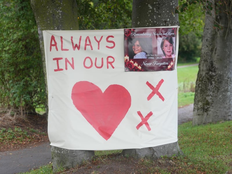 The families of nine-year-olds Karen Hadaway and Nicola Fellows gathered in Brighton’s Wild Park to honour the girls 40 years after their deaths