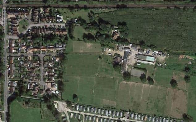Proposed development site near Woodgate