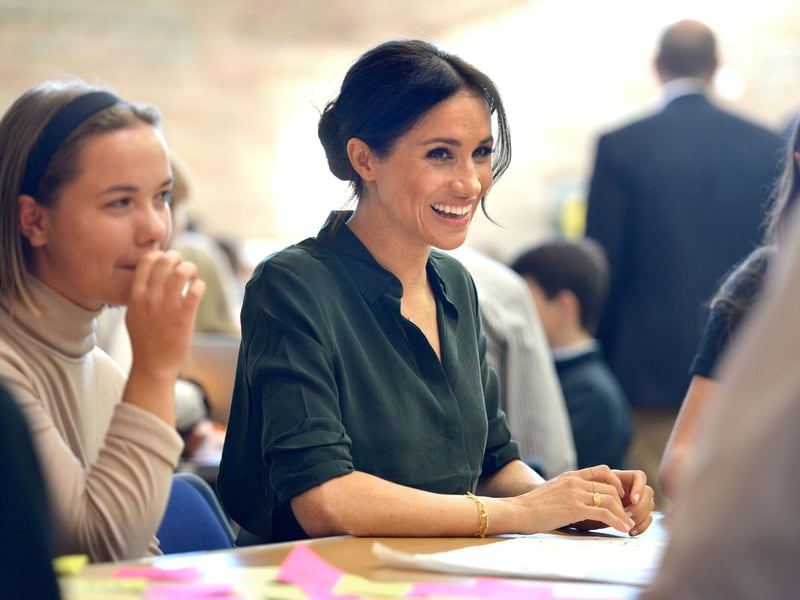 Prince Harry and Meghan Markle, the Duke and Duchess of Sussex, visit Joff Youth Centre in Peacehaven.