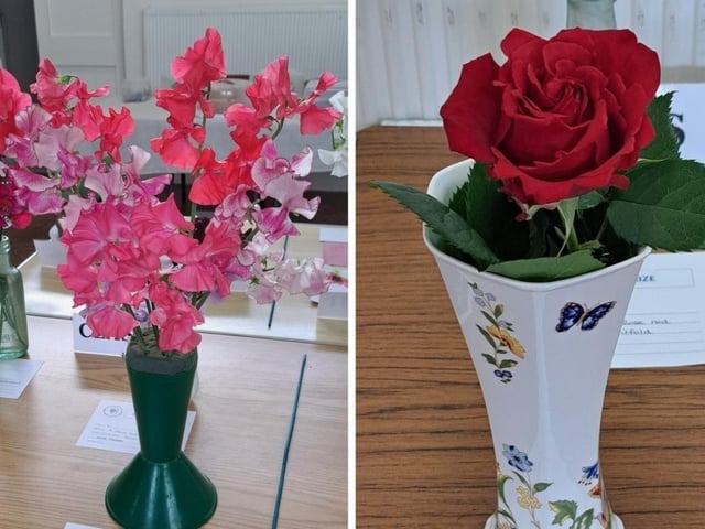 Novelty classes, including figures crafted from fruit and vegetables, sat alongside the spectacle of flowers at East Preston & Kingston Horticultural Society's annual rose show