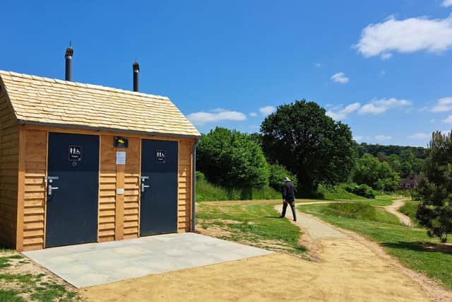 The eco loo in Easebourne park. Photo: Easebourne Parish Council.