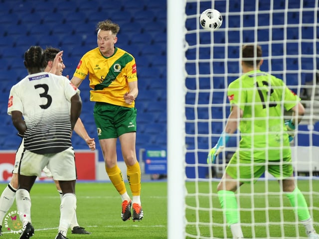 James Hammond’s majestic 95th minute free-kick clinched Horsham FC’s first league and Sussex Transport Senior Cup double in the club’s history.