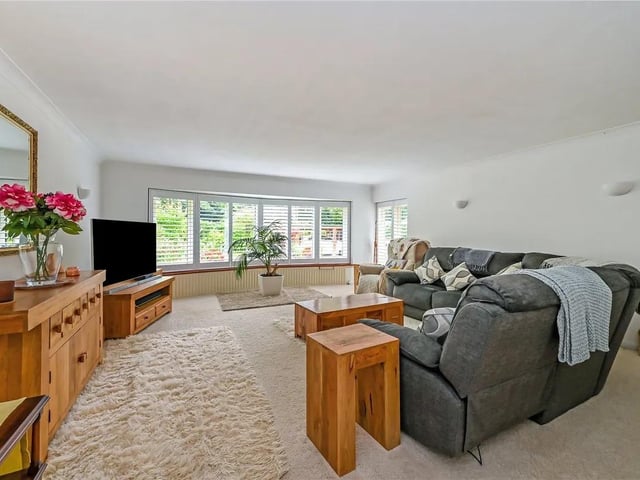The open plan dining room and living room means there's plenty of space to entertain.