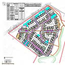 A diagram of the layout of the Birdham site by Arch Associations