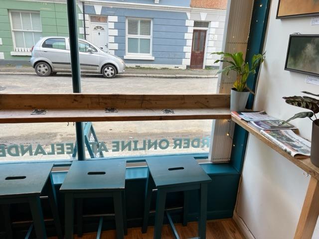 You can watch the world go by while enjoying a drink