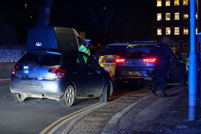 Pictures: Man arrested following vehicle pursuit in Eastbourne town centre