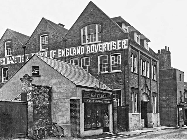 The West Sussex Gazette printworks in Tarrant Street