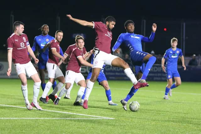 Worthing take on Hastings in the SSC semi-final | Picture: Mike Gunn