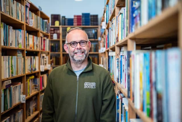 Heygates Bookshop owner Jason Passingham. Photo: Jack Boskett Media ltd.