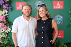 Lou Beckett with husband Rob (Photo by Hoda Davaine/Getty Images for Emirates)