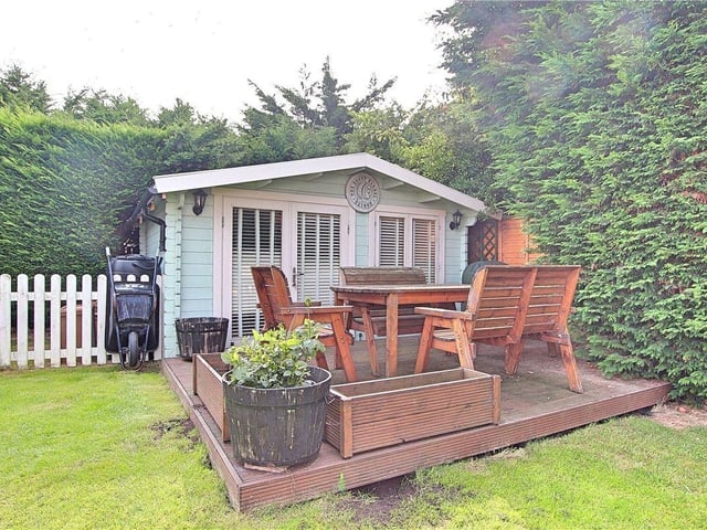 This three-bedroom terraced house with substantial garden is on the market with Michael Jones Estate Agents priced at £340,000