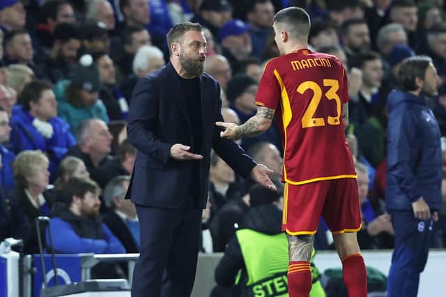 Daniele De Rossi said his Roma team 'suffered a little bit' against Brighton at the Amex. Photo: Natalie Mayhew (@butterflyFootie)