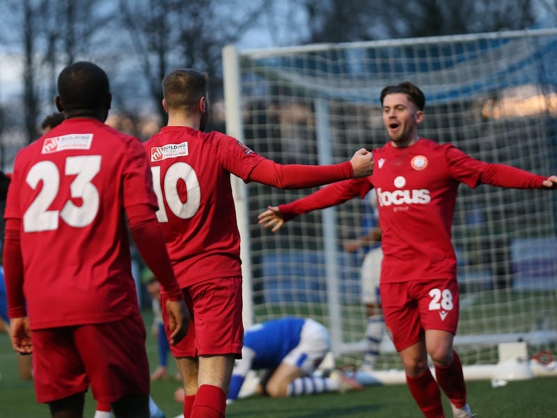 Worthing in action away to Tonbridge Angels in National League South
