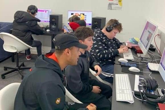 AudioActive’s work with young people in Sussex operates both in schools during the working day and outside of school hours at their own music community hubs in Brighton and Worthing