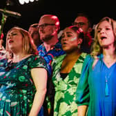 Some Voices Brighton choir onstage at the Hope &amp; Ruin