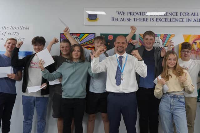 Students Ormiston Six Villages Academy celebrate 'phenomenal' GCSE results