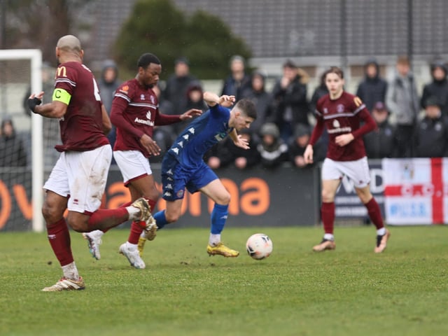 Action from Worthing's National League South defeat at Chelmsford