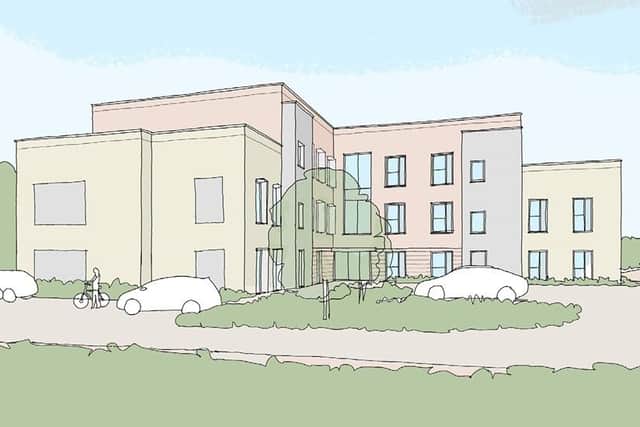 Wealden District Council’s Cabinet has approved the concept design for a proposed new medical centre on Reef Way in Hailsham. Image: WDC