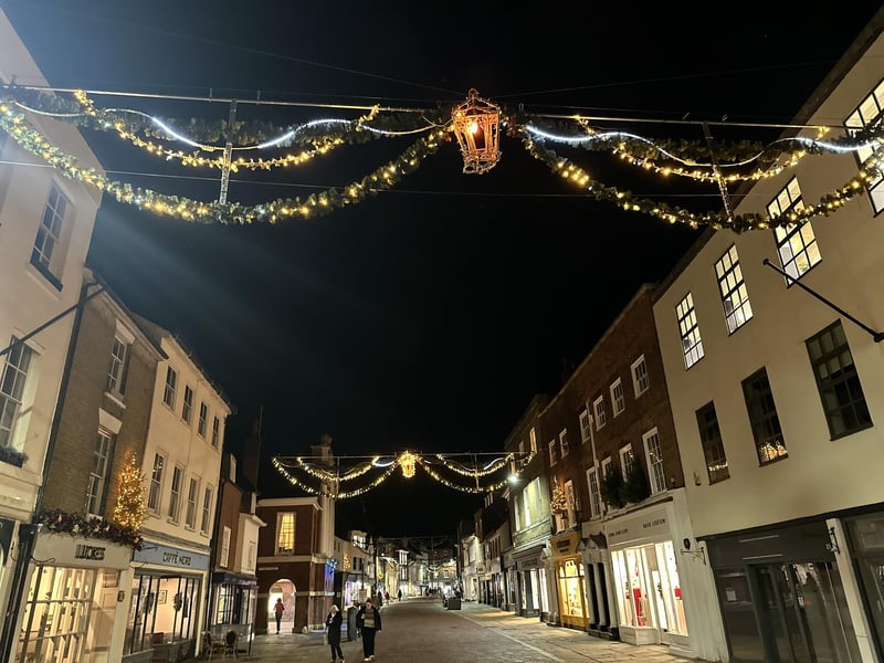 More pictures of the lights in Chichester.
