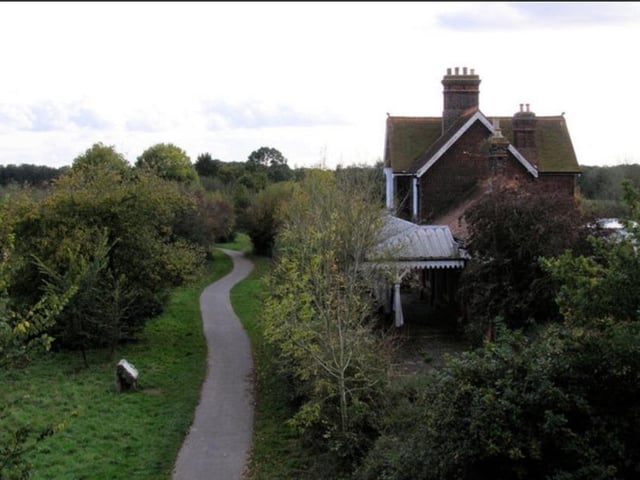 The station was opened by the London, Brighton and South Coast Railway on 5 April 1880 It was on the line extension from Hailsham to Eridge. The station closed to passenger traffic on 14 June 1965 but freight trains continued to pass through until 1968 when the line was closed completely. The station featured in the 1964 film Smokescreen. The building survives today as a private residence. The "Cuckoo Trail" public footpath and cycleway now runs along the trackbed.