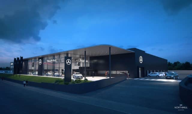 An artist's impression of the new state-of-the-art Lookers' dealership in Portslade, Brighton.