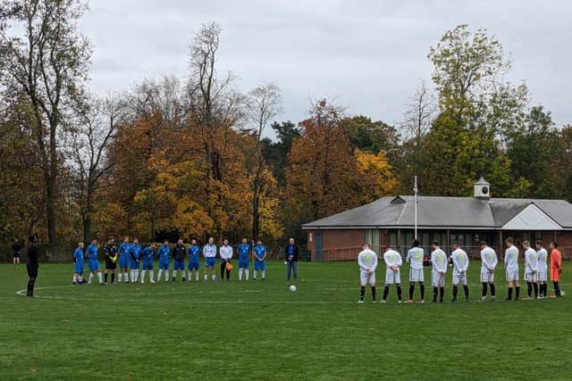 Charlwood Village FC on Remembrance Day 2023 | Picture: Charlwood Village FC